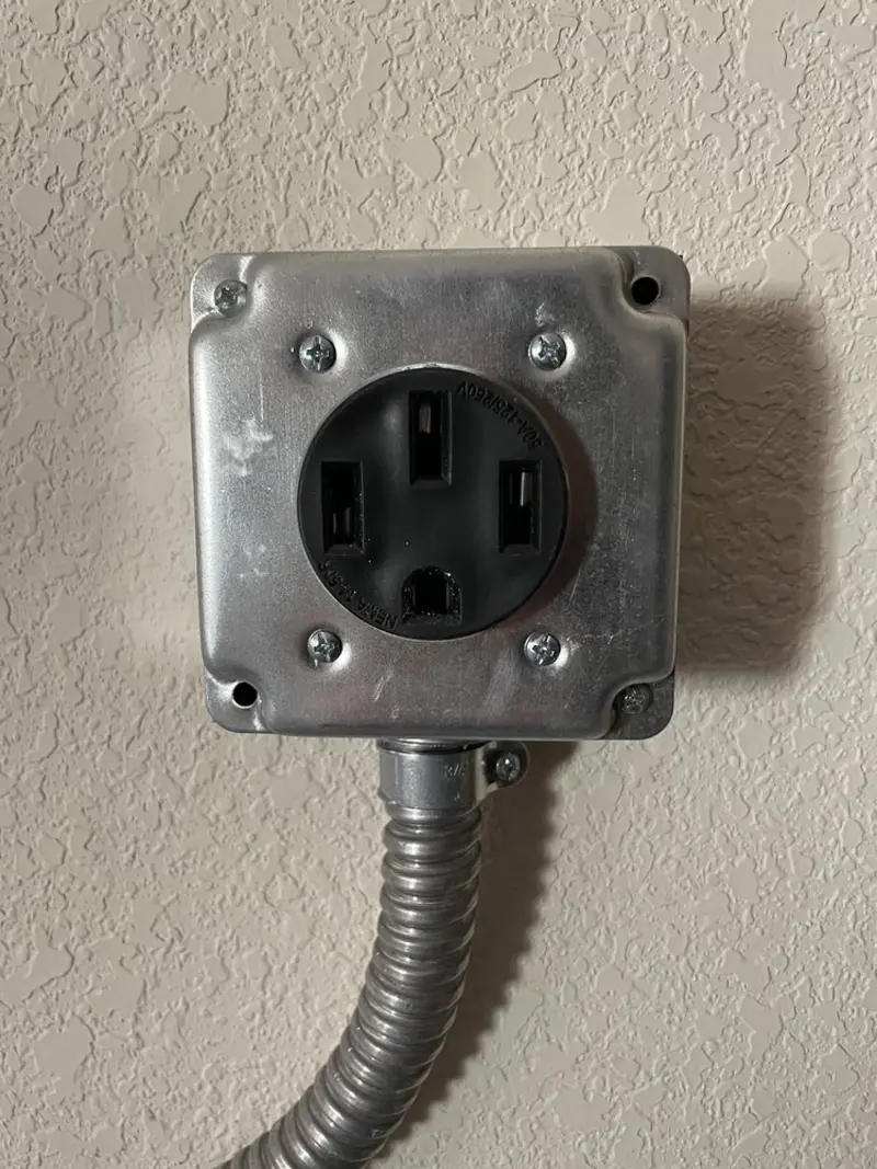 NEMA 14-50 outlet installed for Electrical Panel Upgrade in Puyallup