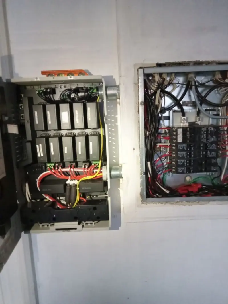 Electrical panel upgrade completed for Security Camera Wiring in Puyallup
